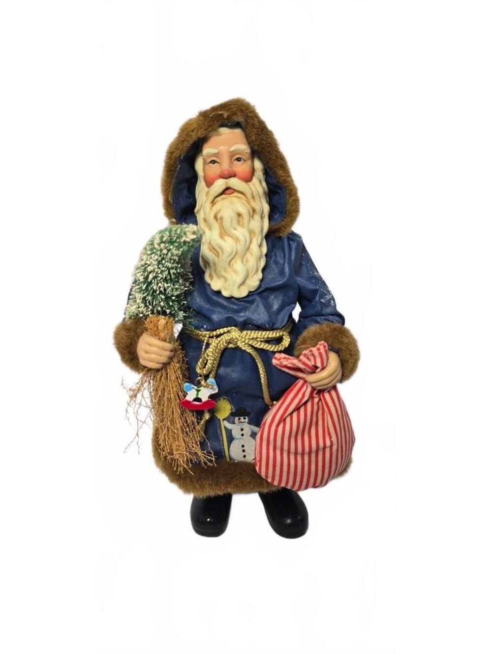 1996 Possible Dreams Ltd Clothique Santa Claus Figurine in Blue Coat